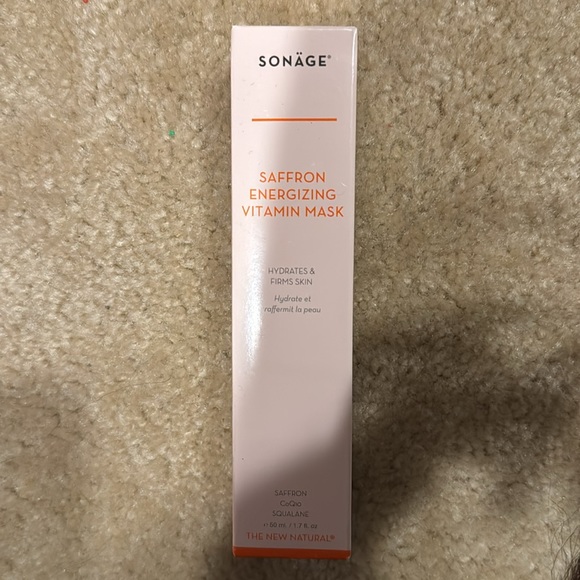 New SONAGE Saffron Energizing Vitamin Mask Hydrates & Firms Skin - Picture 2 of 2